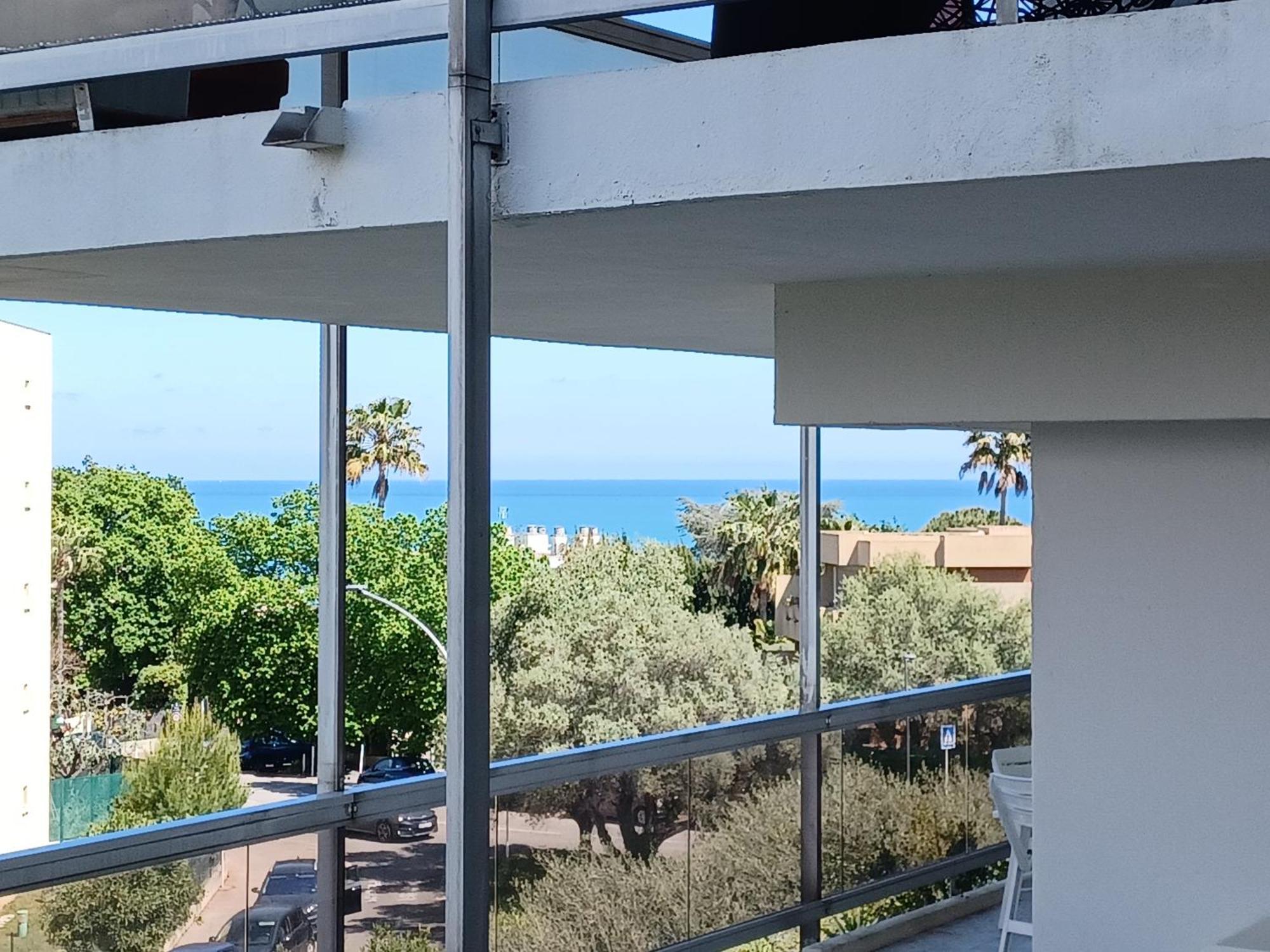 Juan Les Pins Tanit Studio Climatise Vue Sur Mer Piscine Antibes Exteriör bild